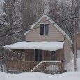Exterior photo of the home in the winter.